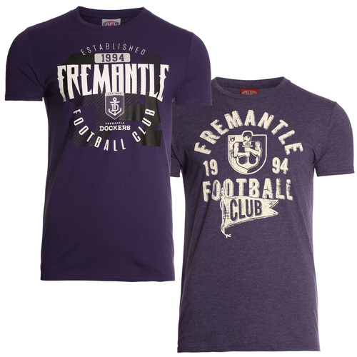 Fremantle Dockers Mens T-Shirts Twin Pack