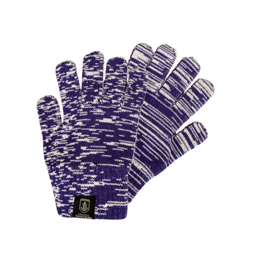 Fremantle Dockers Adults Two Toned Woollen Gloves