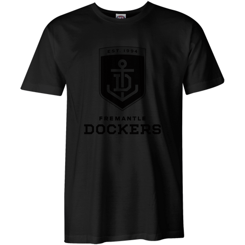 Fremantle Dockers Mens Stealth Black Tee