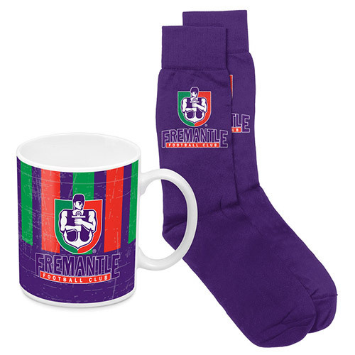 Fremantle Dockers Heritage Mug and Sock Gift Pack