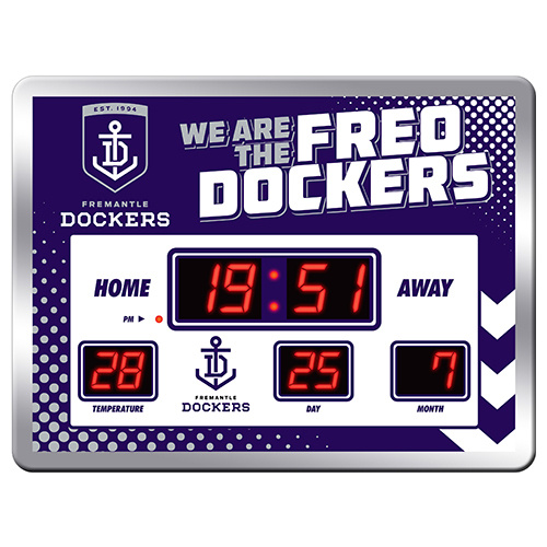 Fremantle Dockers LED Scoreboard Clock