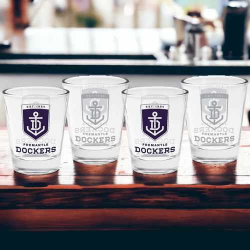 Fremantle Dockers Shot Glasses set of 4
