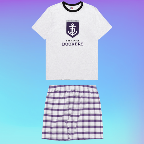 Fremantle Dockers Youths Check PJ Set