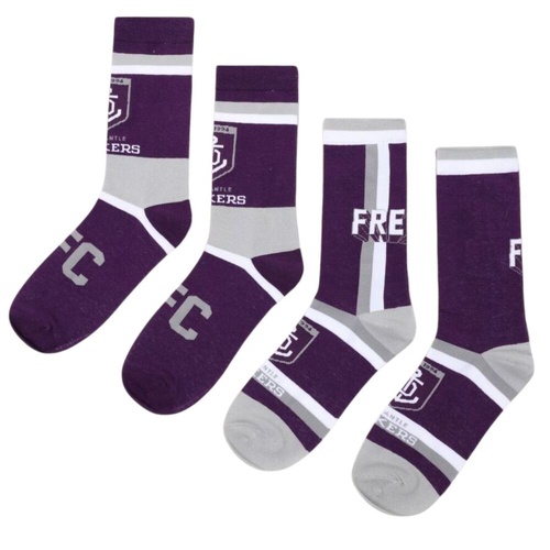 Fremantle Dockers 2-Pack Mens Club Socks