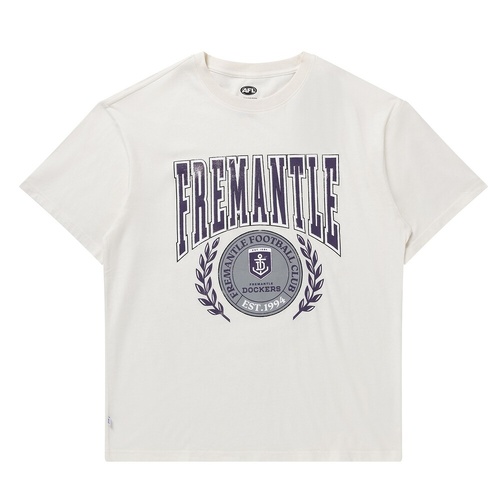 Fremantle Dockers Mens Arch Graphic Tee Natural