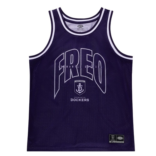 Fremantle Dockers Mens Basketball Singlet