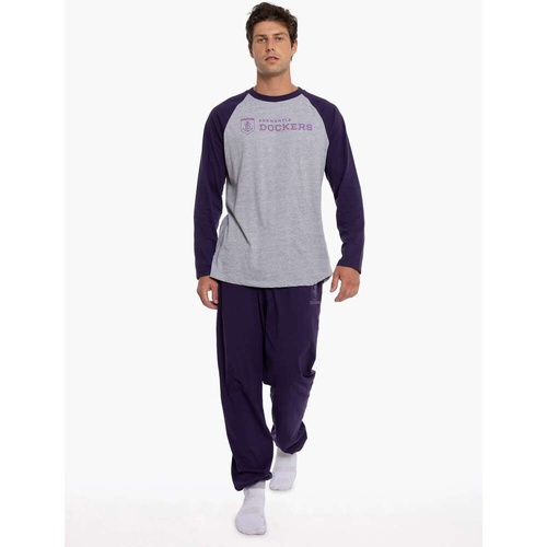 Fremantle Dockers Mens Raglan Cuffed PJ Set