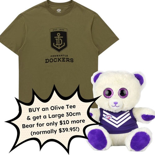 Fremantle Dockers Olive Tee Discount Deal