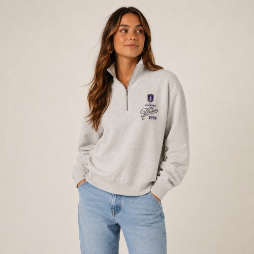 Fremantle Dockers Womens Script Quarter Zip