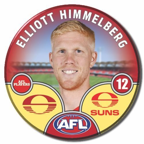 Gold Coast Suns 2025 Player Pin Badge - HIMMELBERG