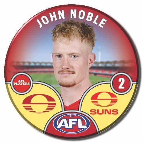 Gold Coast Suns 2025 Player Pin Badge - NOBLE
