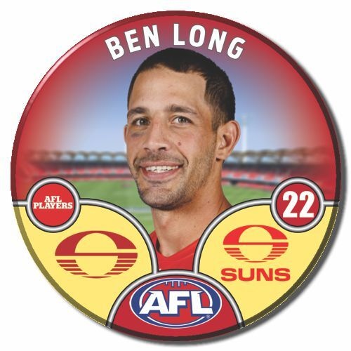 Gold Coast Suns 2025 Player Pin Badge - LONG