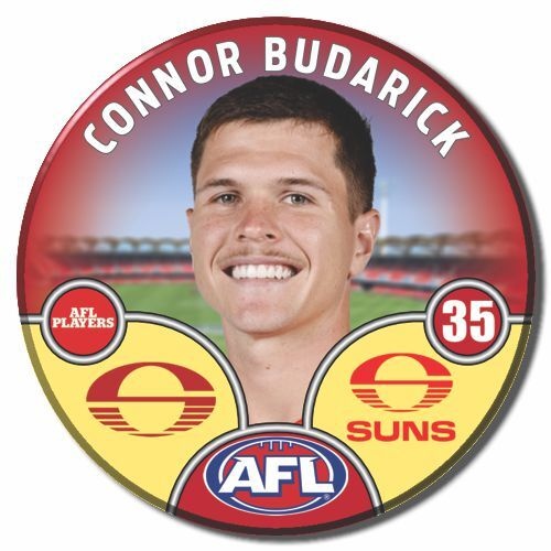 Gold Coast Suns 2025 Player Pin Badge - BUDARICK