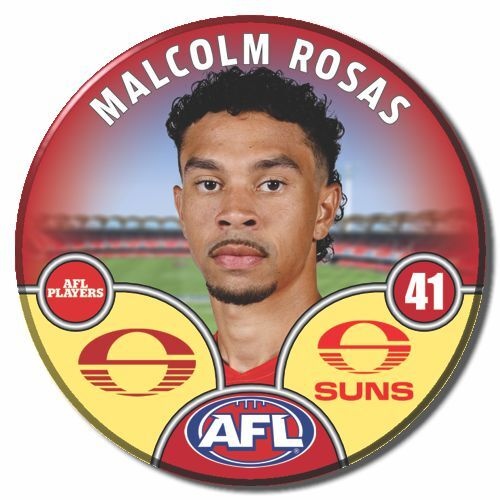 Gold Coast Suns 2025 Player Pin Badge - ROSAS
