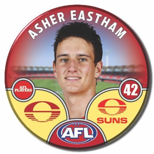 Gold Coast Suns 2025 Player Pin Badge - EASTHAM