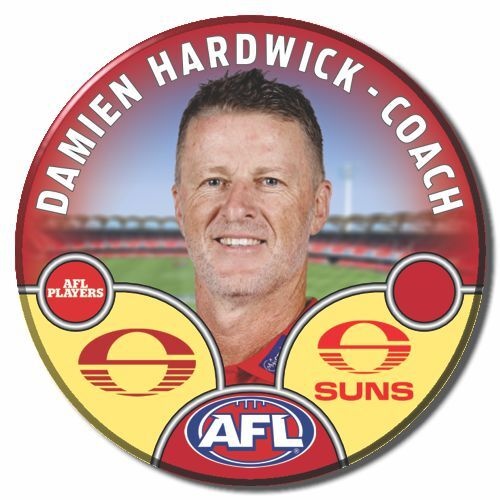 Gold Coast Suns 2025 Coach Pin Badge - HARDWICK