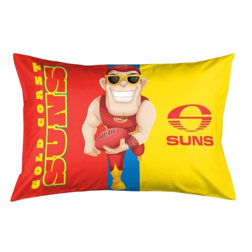 Gold Coast Suns Mascot Pillow Case