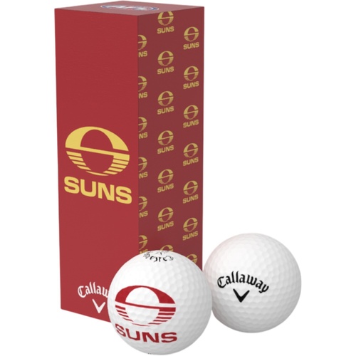 Gold Coast Suns Golf Balls 3-Pack