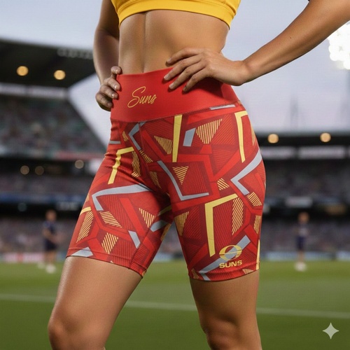 Gold Coast Suns Womens Voltra Exercise Shorts
