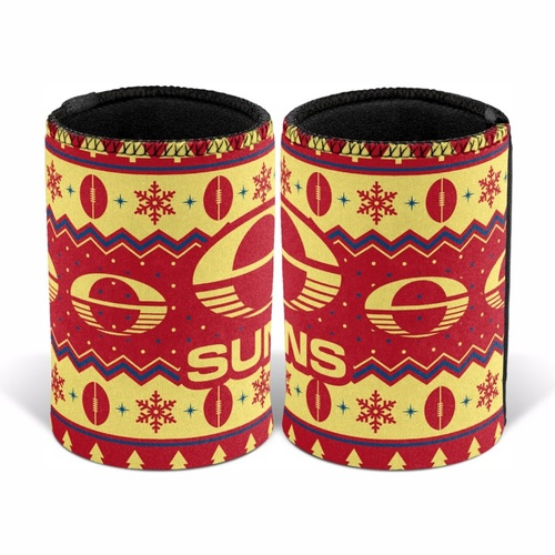 Gold Coast Suns Christmas Stubby Holder