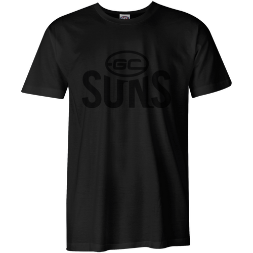 Gold Coast Suns Mens Stealth Black Tee