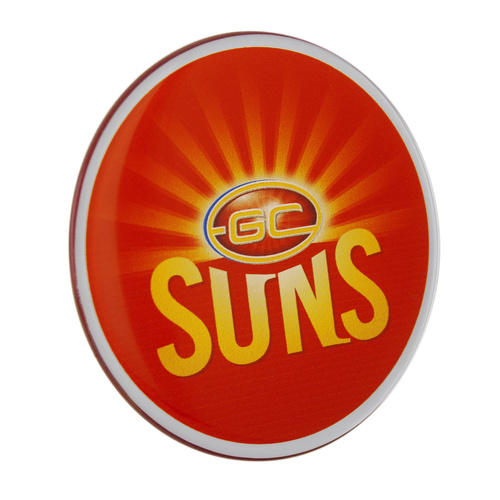 Gold Coast Suns Lensed Chrome Supporter Logo