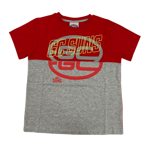 Gold Coast Suns Youths Split Logo Tee