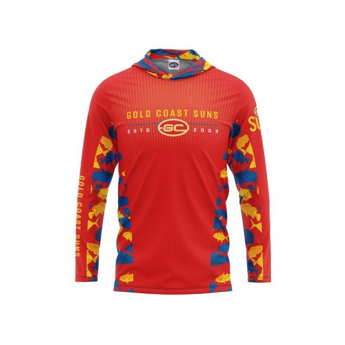Gold Coast Suns Youths Hooded Fishing Shirt