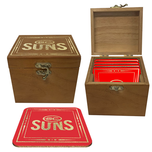 Gold Coast Suns Boxed Cork Coasters