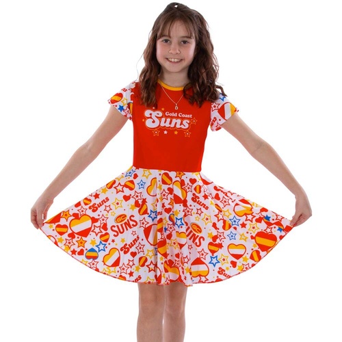 Gold Coast Suns Girls Heartbreaker Supporter Dress