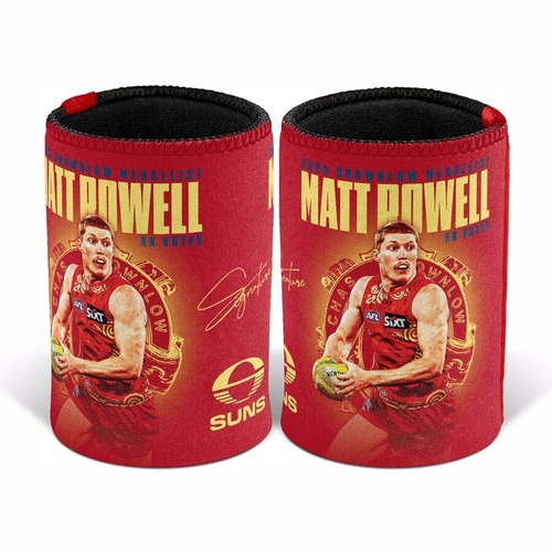 Gold Coast Suns Matt Rowell 2025 Brownlow Stubby Holder