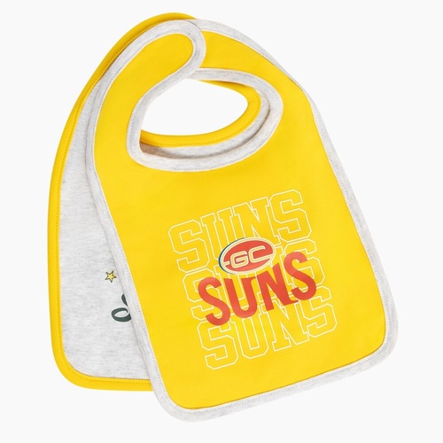 Gold Coast Suns Baby 2-Pack Bibs