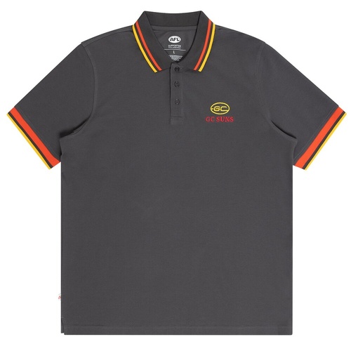 Gold Coast Suns Mens Cotton Pique Polo
