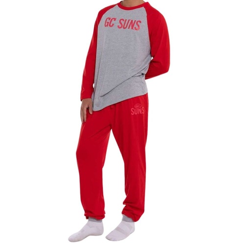 Gold Coast Suns Youths Raglan Cuffed PJ Set