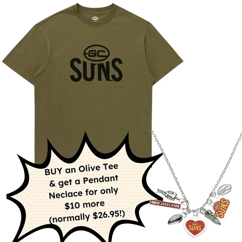 Gold Coast Suns Olive Tee Discount Deal