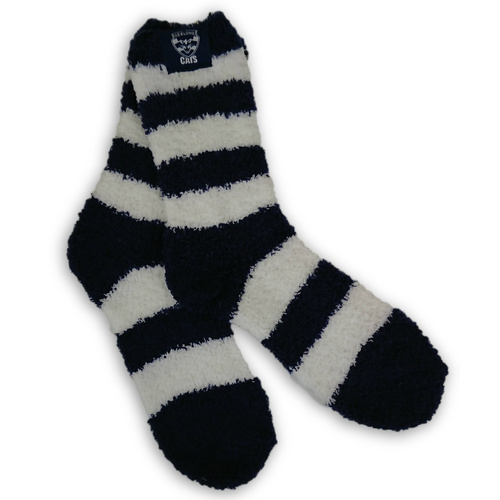 Geelong Cats Fluffy Bed Socks