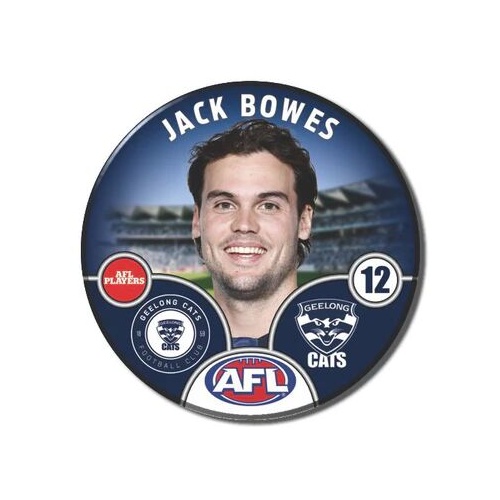 Geelong Cats 2025 Player Pin Badge - BOWES