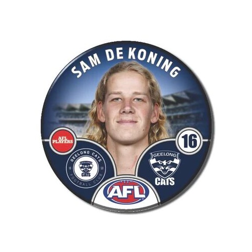 Geelong Cats 2025 Player Pin Badge - DE KONING