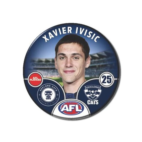 Geelong Cats 2025 Player Pin Badge - IVISIC