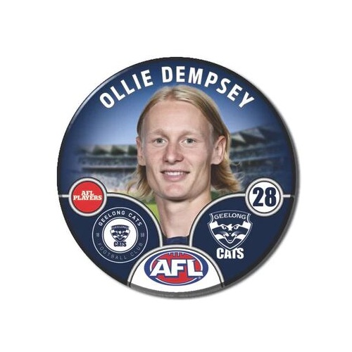Geelong Cats 2025 Player Pin Badge - DEMPSEY
