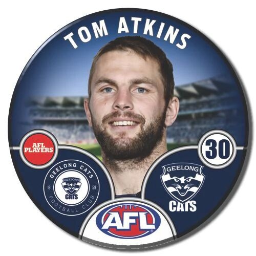 Geelong Cats 2025 Player Pin Badge - ATKINS