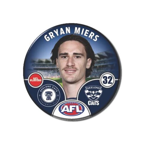 Geelong Cats 2025 Player Pin Badge - MIERS