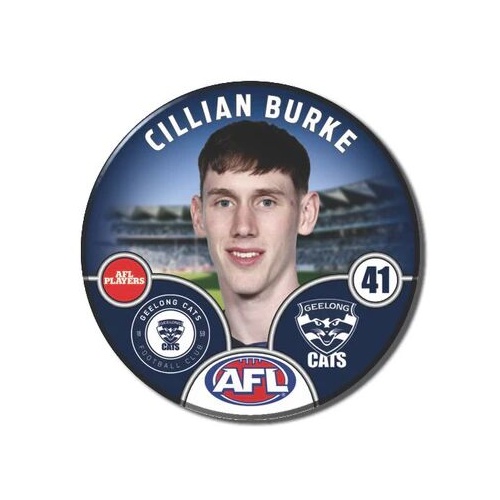 Geelong Cats 2025 Player Pin Badge - BURKE