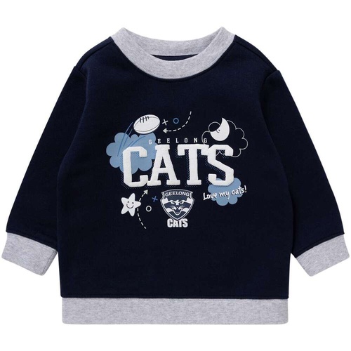 Geelong Cats Baby Puff Crew