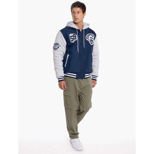 Geelong Cats Mens Patchwork Bomber Jacket