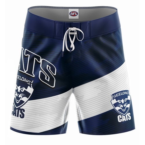 Geelong Cats Youths Barrel Board Shorts