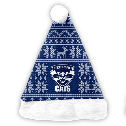 Geelong Cats Xmas Santa Hat