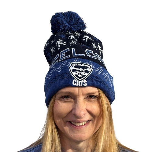 Geelong Cats Adult Ugly Beanie