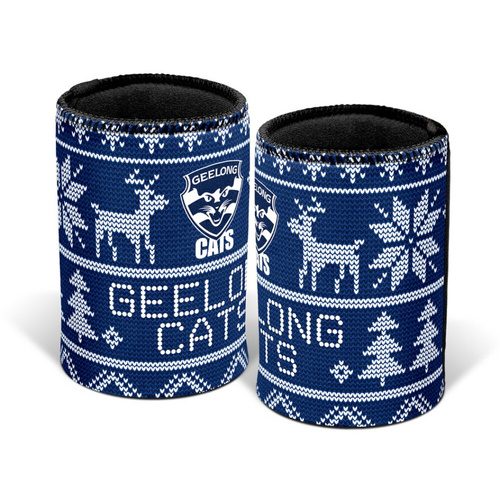 Geelong Cats Xmas Stubby Holder