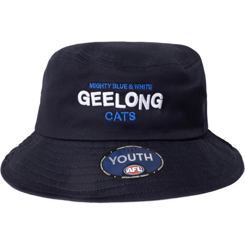 Geelong Cats Youths Graphic Bucket Hat